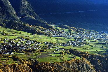 Village of Termen near Brig, Valais, Swiss Alps, Switzerland, Europe