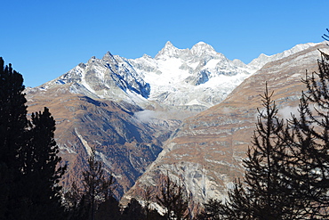 Obergabelhorn, 4053m, Zermatt, Valais, Swiss Alps, Switzerland, Europe