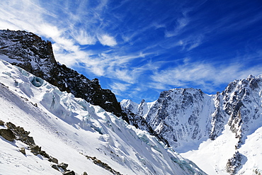 Argentiere Glacier, Chamonix, Rhone Alpes, Haute Savoie, French Alps, France, Europe