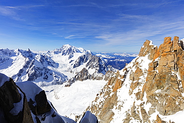 Mont Blanc 4810m, Chamonix, Rhone Alpes, Haute Savoie, French Alps, France, Europe