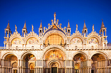 St. Mark's Basilica, St. Marks Square, San Marco, Venice, UNESCO World Heritage Site, Veneto, Italy, Europe