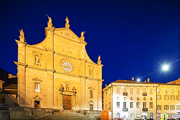 La Collegiata church of St. Peter and Stephan, UNESCO World Heritage Site, Bellinzona, Ticino, Switzerland, Europe