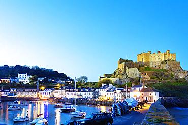 Mont Orgueil Castle (Gorey Castle), Gorey, Jersey, Channel Islands, United Kingdom, Europe