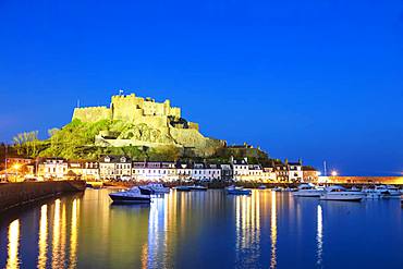 Mont Orgueil Castle (Gorey Castle), Gorey, Jersey, Channel Islands, United Kingdom, Europe