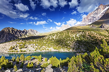 Alaudin Lake, Fan Mountains, Tajikistan, Central Asia, Asia