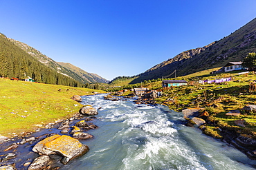 Altyn Arashan, Karakol, Kyrgyzstan, Central Asia, Asia