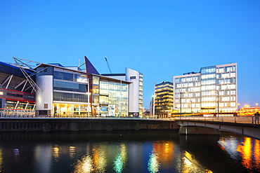 Millennium Stadium Plaza and city centre new development, Cardiff, Wales, United Kingdom, Europe