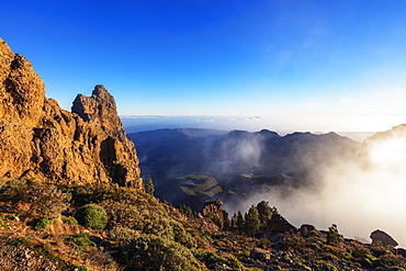 Pico de Las Nieves, 1949m, highest point in Gran Canaria, Gran Canaria, Canary Islands, Spain, Atlantic, Europe