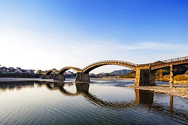 Kintaikyo five arched bridge, Iwakuni, Yamaguchi Prefecture, Honshu, Japan, Asia