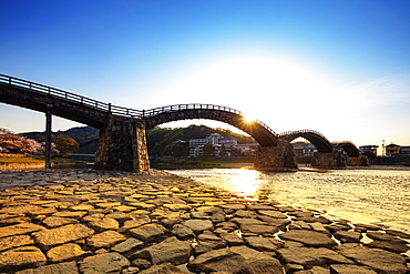 Kintaikyo five arched bridge, Iwakuni, Yamaguchi Prefecture, Honshu, Japan, Asia