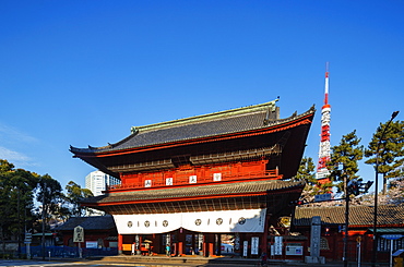 Tokyo Tower and Zojoji Temple, Roppongi, Tokyo, Japan, Asia