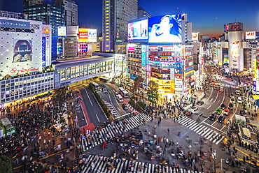 Shibuya crossing, Tokyo, Japan, Asia