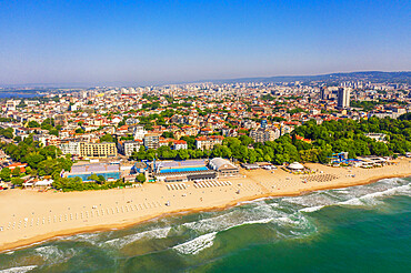 Aerial view by drone, Varna, Bulgaria, Europe