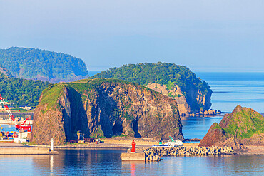 Utoro Harbour, Shiretoko National Park, Hokkaido, Japan, Asia