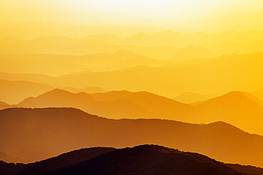 Mount Zao San, sunrise, Yamagata prefecture, Honshu, Japan, Asia