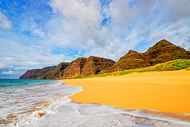 Polihale State Park beach, Kauai Island, Hawaii, United States of America, North America