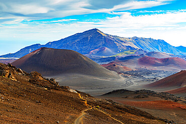 Haleakala National Park, volcanic landscape, Maui Island, Hawaii, United States of America, North America