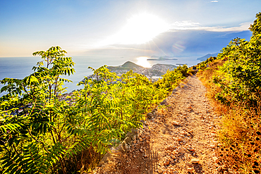 Trail above Dubrovnik, Croatia, Europe