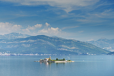 Bay of Tivat has beautiful villages, industrial ports and historic town of Kotor, Montenegro, Europe