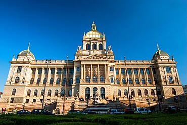 National Museum, Wenceslas Square, New Town, Prague, Czechia, Europe