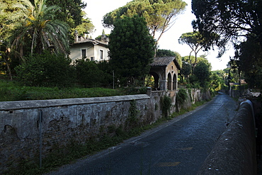 The first stretch of the Appian Road was built by the consular Appio Claudio Cieco (Appius Claudius Caecus) 312 BC, Rome, Lazio, Italy, Europe