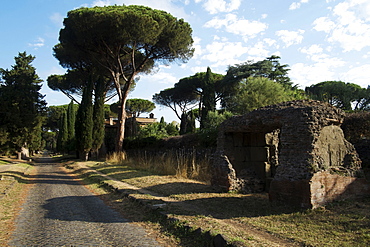 Along the Appian Way, Rome, Lazio, Italy, Europe