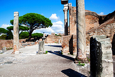 Forum thermal baths, Ostia Antica, Lazio, Italy, Europe