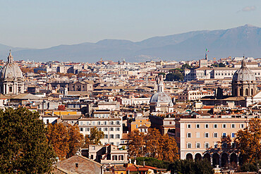 A view from the Gianicolo Hill, Rome, Lazio, Italy, Europe