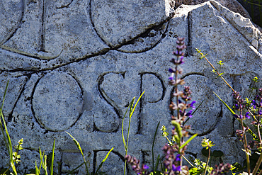 S.P.Q.R. (The Senate and the Roman People) built Alba Fucens, Abruzzo, Italy, Europe