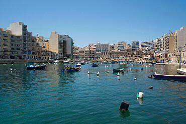 St. Giulian (St. Julian) Bay, Malta, Mediterranean, Europe