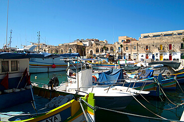 Marsaxlokk port, Malta, Mediterranean, Europe