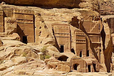 Nabatean tombs, Petra, UNESCO World Heritage Site, Jordan, Middle East