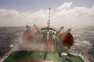 Antarctic Dream navigation on rough seas near Cape Horn, Drake Passage, Tierra del Fuego, Patagonia, Chile, Antarctic Ocean, South America