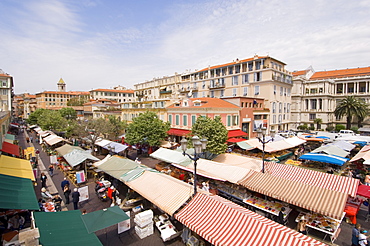 Cours Saleya, Nice, Alpes Maritimes, Provence, Cote d'Azur, French Riviera, France, Europe