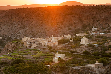 Al Sherageh village, Green Mountains, Oman, Middle East