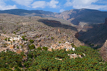 The village of Misfat Al Abriyeen, Oman, Middle East