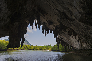 A cave in Phang Nga bay, Thailand, Southeast Asia, Asia