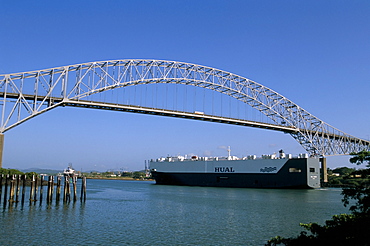 Bridge of the Americas, Panama Canal, Balboa, Panama, Central America