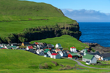 Gjogv, Esturoy Island, Faroe Islands, Denmark, Europe