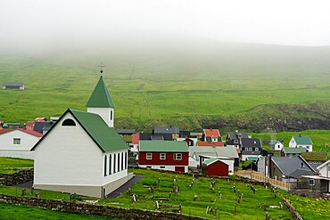 Gjogv, Esturoy Island, Faroe Islands, Denmark, Europe