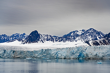 Lillyhookbreen glacier, Spitsbergen, Svalbard Islands, Norway.