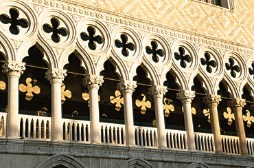 Architectural detail of the Palazzo Ducale (Doge's palace), Venice, Veneto, Italy, Europe