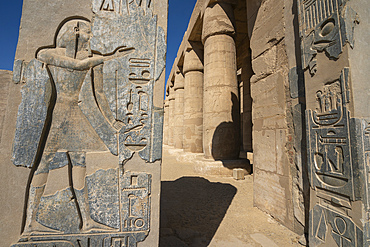 The Temple of Ramesses II (The Ramesseum), Luxor, Egypt.