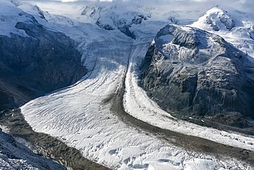 Gorner Glacier on Monte Rosa massif, Zermatt, Canton Valais, Switzerland.