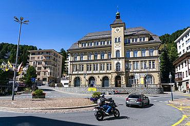 Public library, St. Moritz, Canton of Grisons, Switzerland.