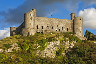 Harlech Castle, a medieval castle built by Edward 1 in 1282, UNESCO World Heritage Site, Harlech, Gwynedd, Wales, United Kingdom, Europe