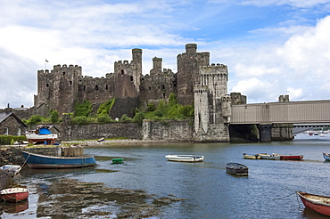 Conwy (Conway) Castle, UNESCO World Heritage Site, Conwy, Conway County Borough, Wales, United Kingdom, Europe