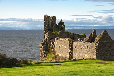 The 13th century Dunure Castle, built by Clan Kennedy, Carrick Coast, Ayrshire, Scotland, United Kingdom, Europe