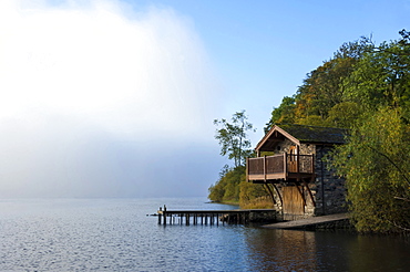 Boathouse, Ullswater, Lake District National Park, UNESCO World Heritage Site, Cumbria, England, United Kingdom, Europe