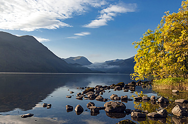 Morning light, Ullswater, Lake District National Park, UNESCO World Heritage Site, Cumbria, England, United Kingdom, Europe